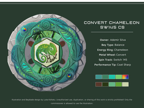 Custom Beyblade Design Commission for @ankaishoku from IG