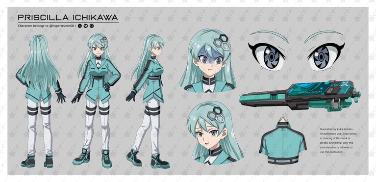 Beyblade X Character Design Commission for @hyperreverb68 from X/Twitter