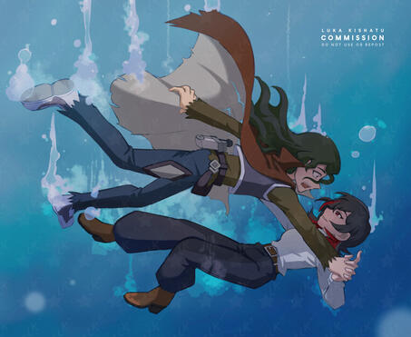 Simple Colored Sketch Commission for @Stupid_Reploid from X/Twitter