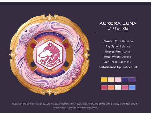 Custom Beyblade Design Commission for @angel.berry333 from IG